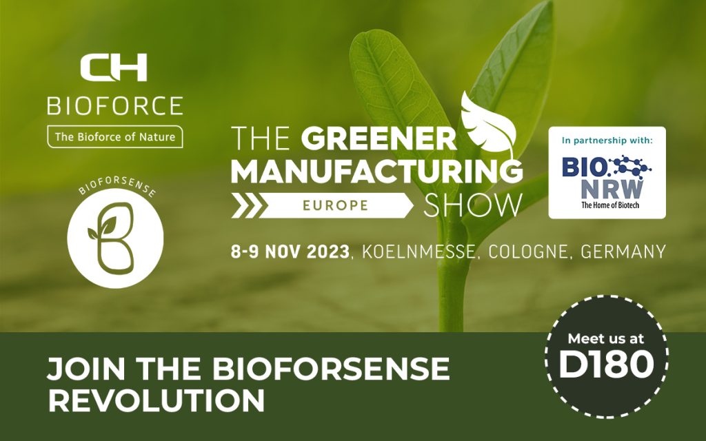 CH-Bioforce at Greener Manufacturing Show Europe