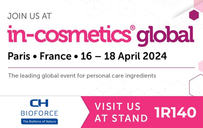 Join us at in-cosmetics Global in Paris, France.