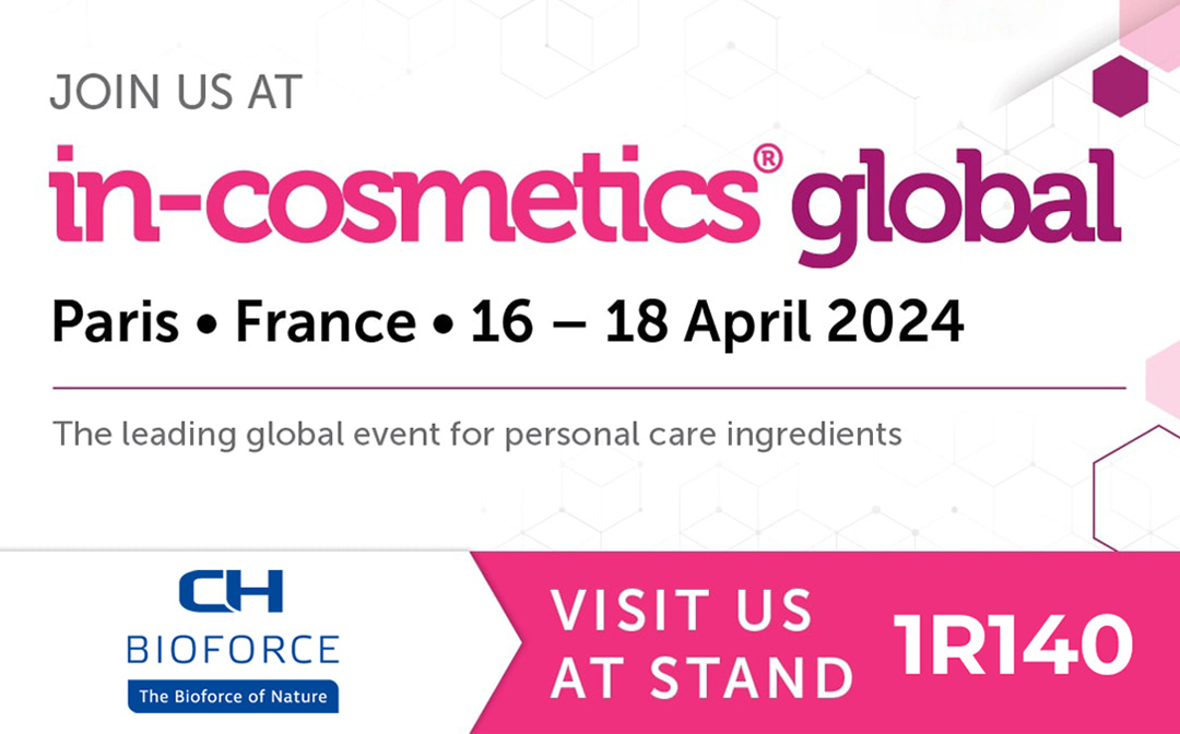Join us at in-cosmetics Global in Paris, France.