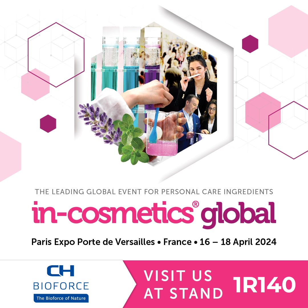 in-cosmetics Global 2024 in Paris, France on April 16-18.